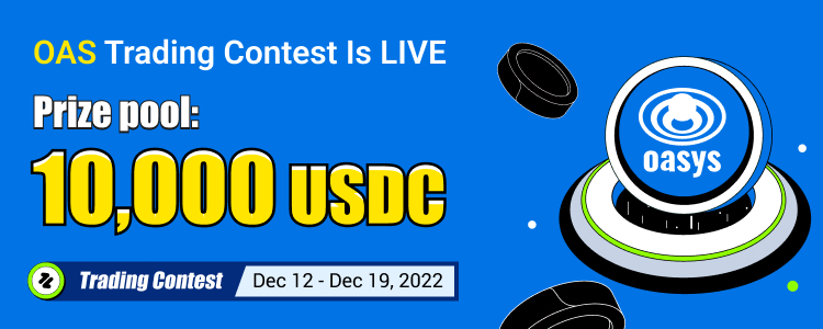 Trade to share 10,000 USDC! Huobi to launch OAS(Oasys) Trading Contest on Dec 12