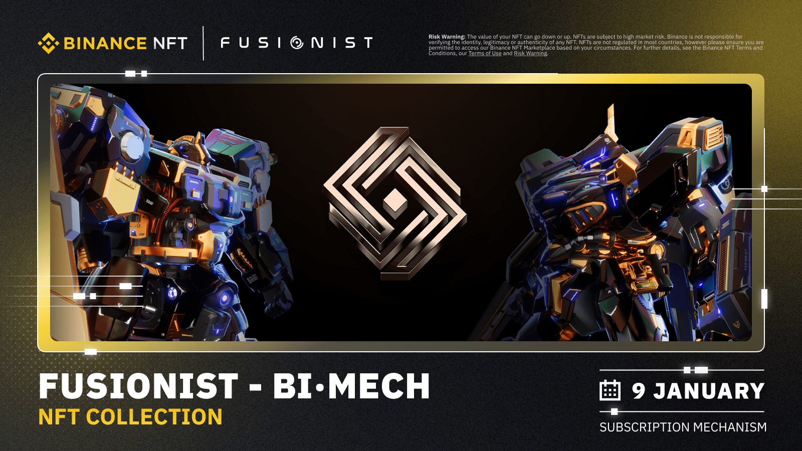 Binance NFT Marketplace Launches “Fusionist - Bi·Mech” NFT Collection via the Subscription Mechanism