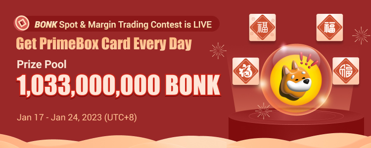 BONK Spot & Margin Trading Contest X PrimeBox, Trade to Share 2,000 USDT Prize Pool