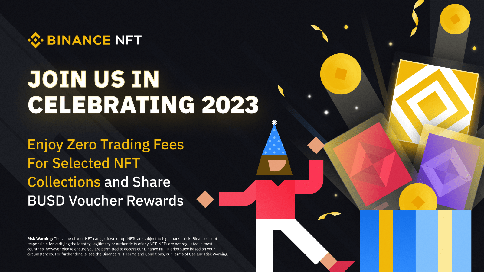 Enjoy Zero Trading Fees For Selected NFT Collections and Share Up to 40,000 BUSD in Rewards!