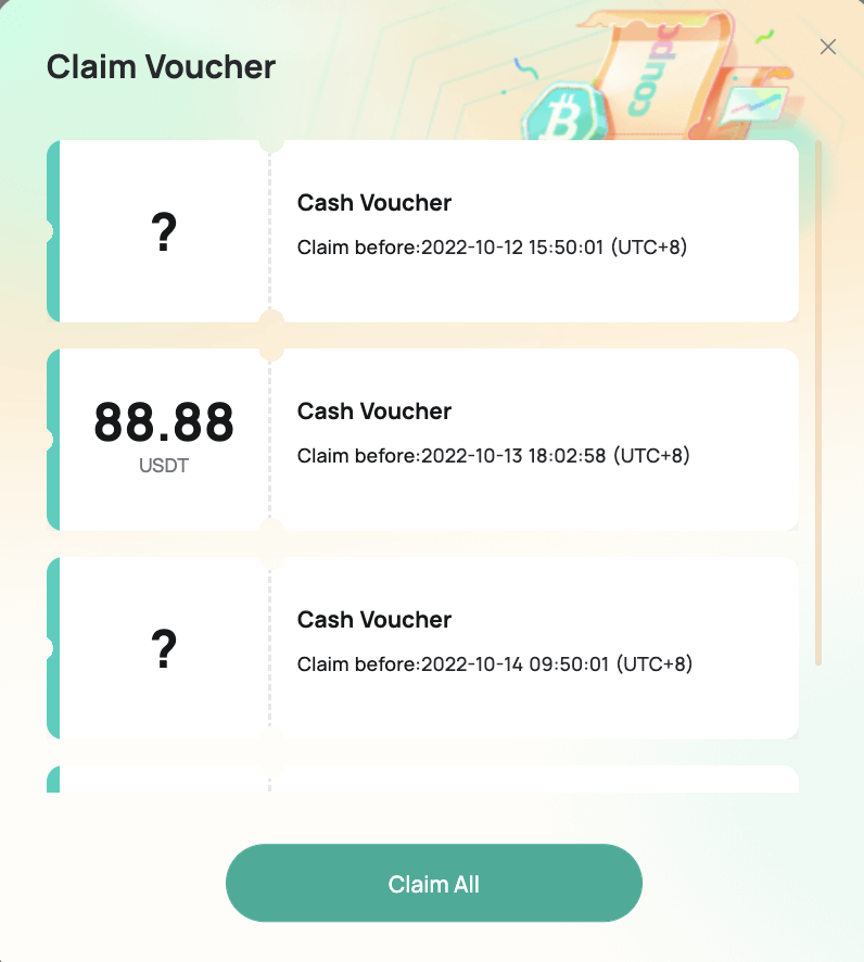 How to claim Cash Voucher coinex