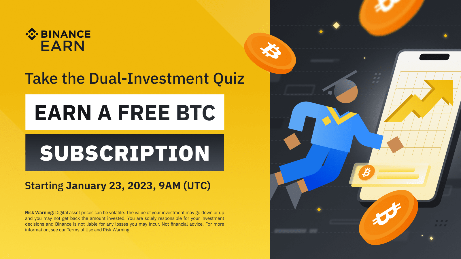 Learn About Dual Investment & Complete a Quiz to Receive a Dual Investment BTC Trial Subscription!