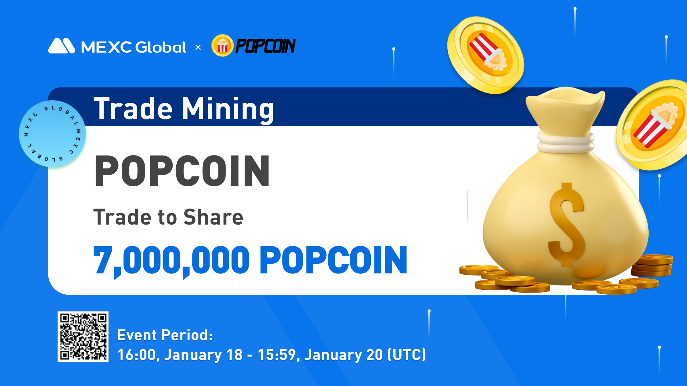 MEXC Trade Mining - Trade to Mine 7,000,000 Popcoin (POPCOIN)