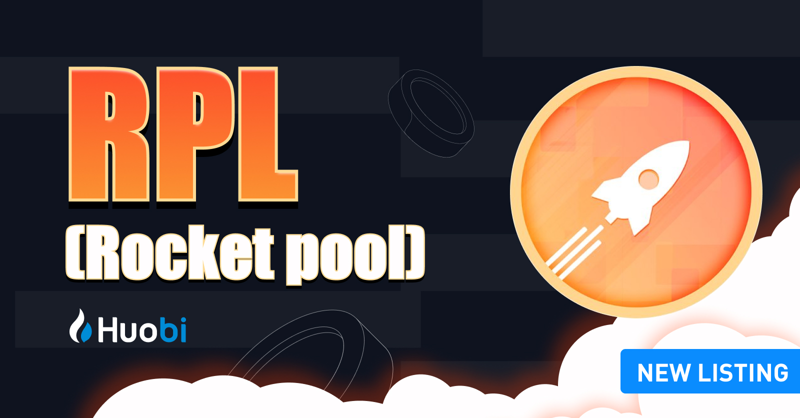 Trade & Deposit RPL (Rocket pool) with Huobi to share 4,000 USDT