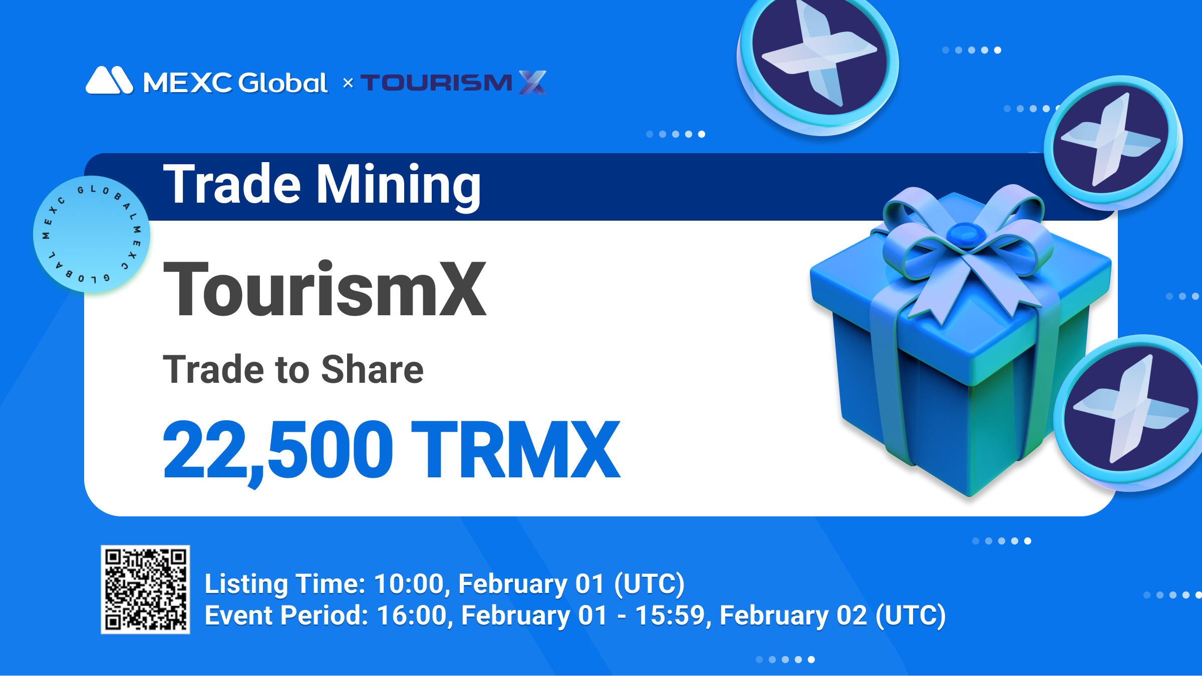 MEXC Trade Mining - Trade to Mine 22,500 TourismX (TRMX)