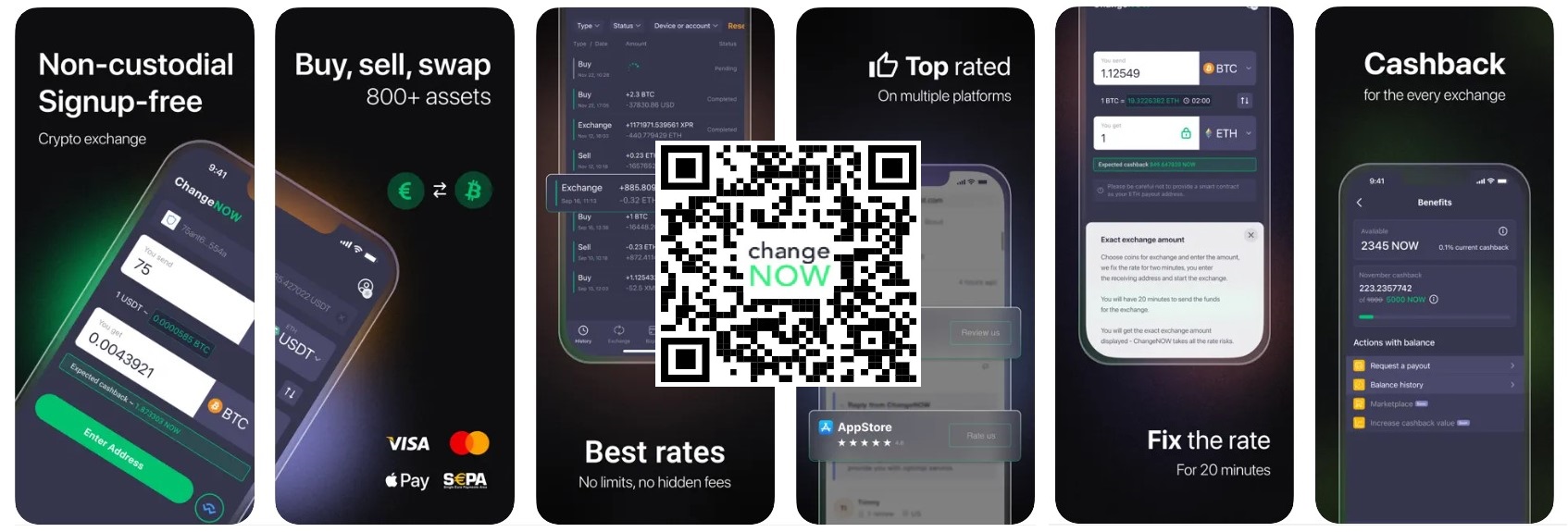 changenow mobile app cryptocurrency exchange