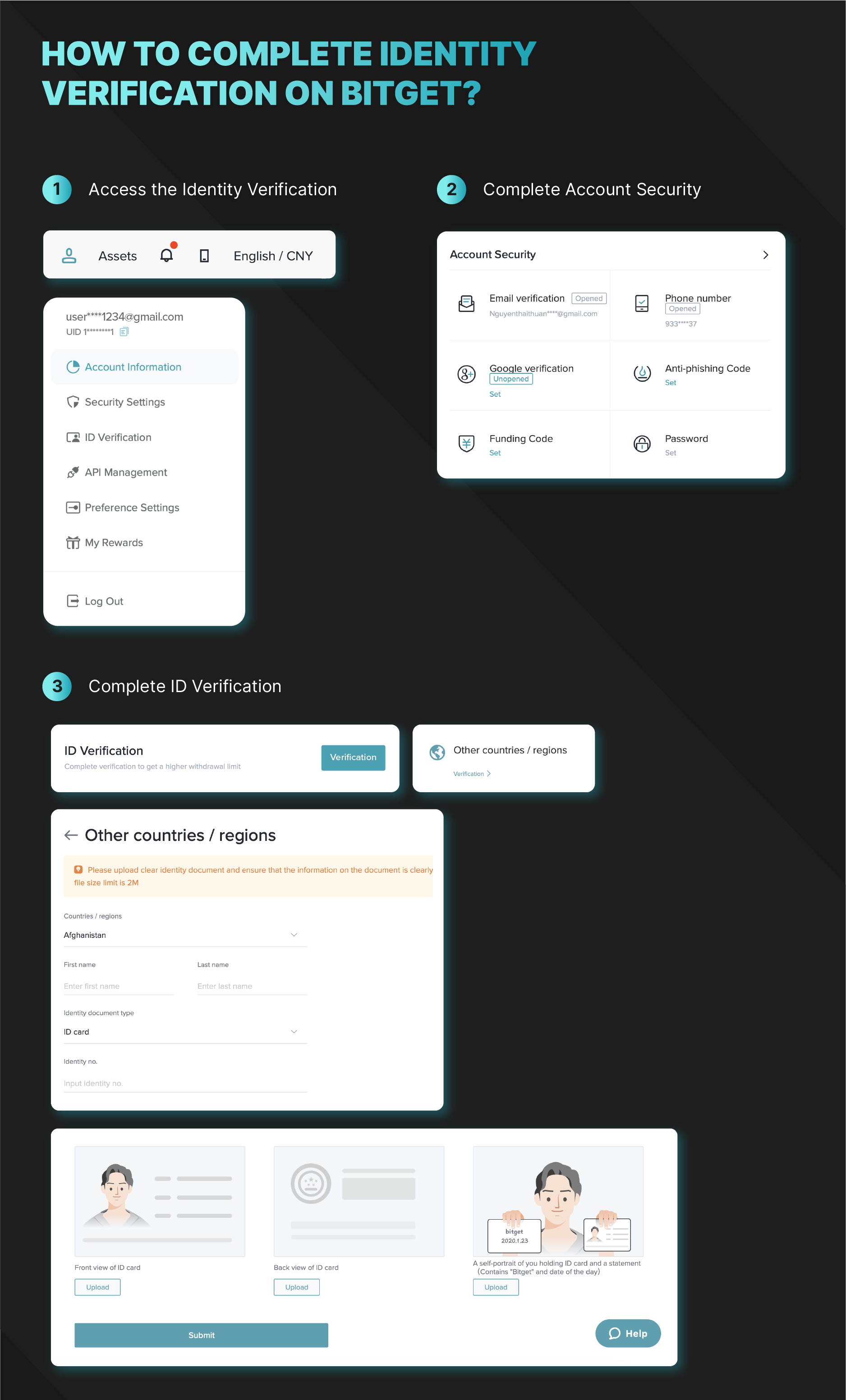 bitget Complete identity verification