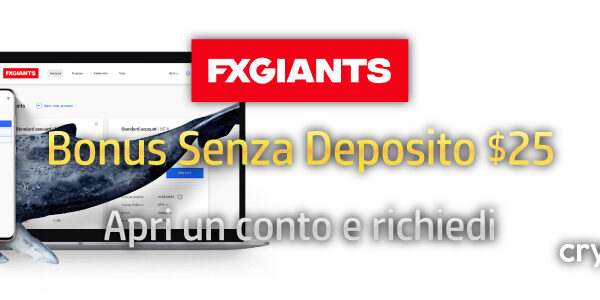 Bonus Senza Deposito $25 FXGiants