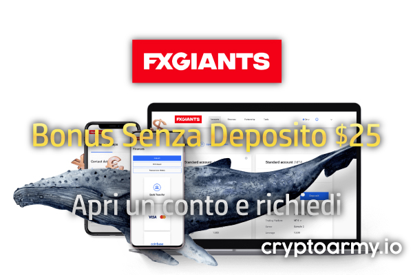 Bonus Senza Deposito $25 FXGiants