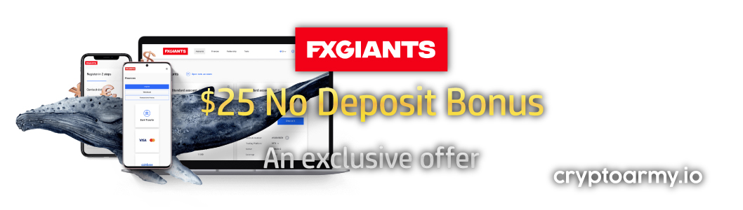 FXGiants $25 No Deposit Bonus