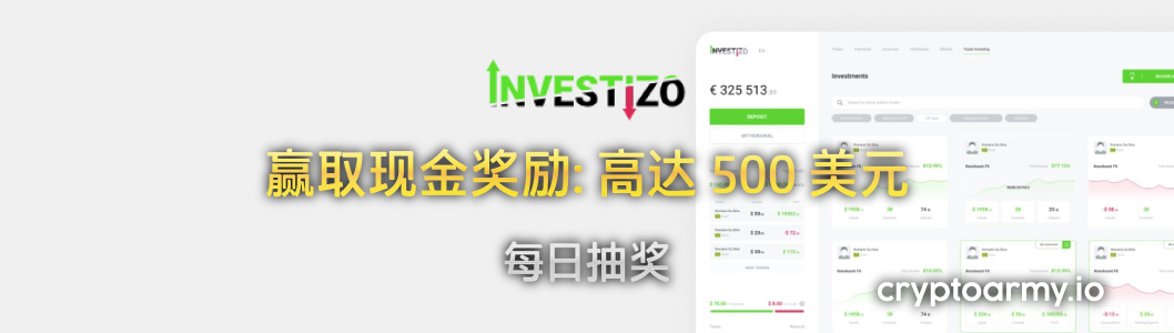 Investizo 每日 30,000 美元抽奖