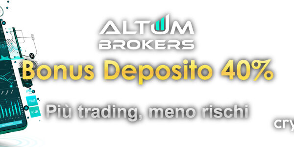 Bonus Deposito 40% Altum Brokers