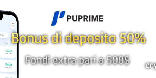 Bonus di deposito del 50% PU Prime