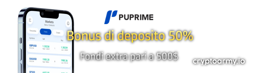 Bonus di deposito del 50% PU Prime