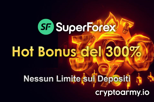 Hot Bonus del 300% SuperForex