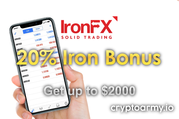 IronFX 20% Iron Bonus