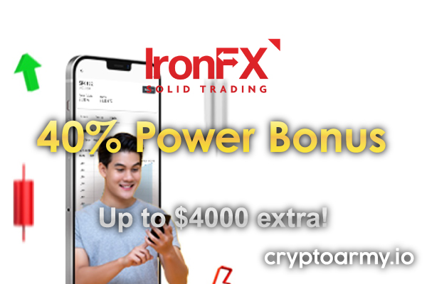 IronFX 40% Power Bonus