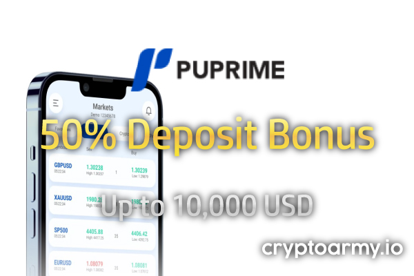 PU Prime 50% Deposit Bonus