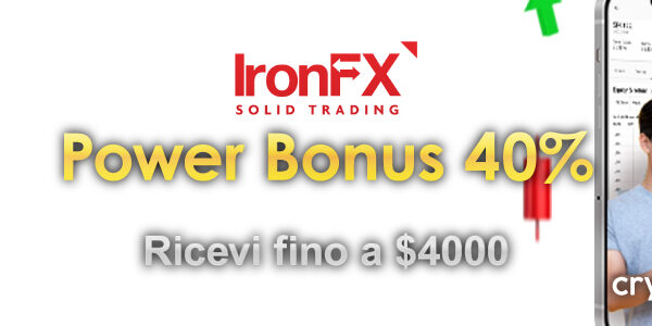 Power Bonus del 40% IronFX