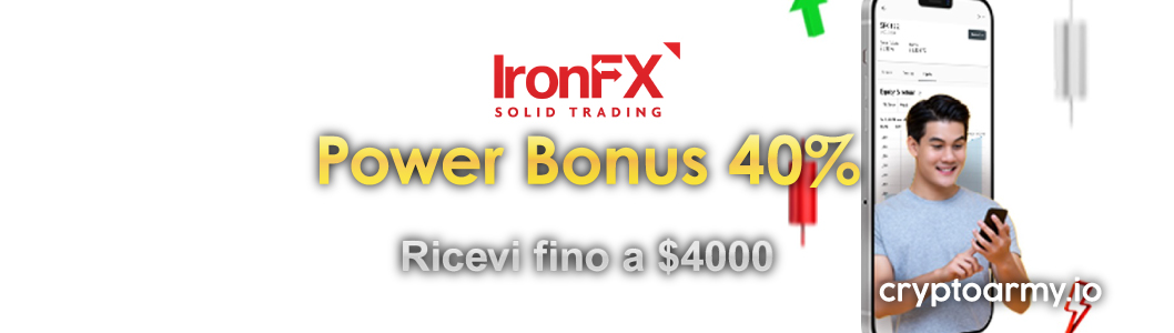 Power Bonus del 40% IronFX