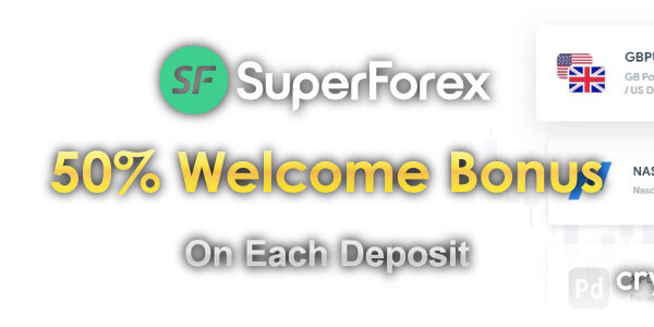 SuperForex 50% Welcome Bonus