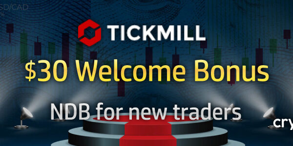 Tickmill $30 Welcome Bonus