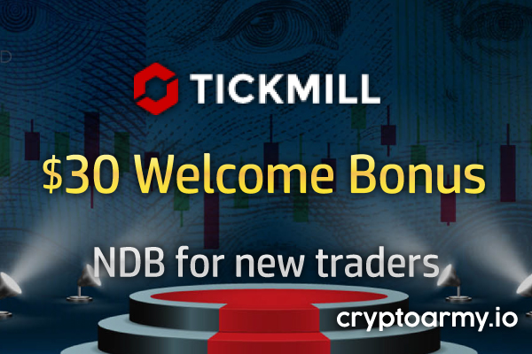 Tickmill $30 Welcome Bonus