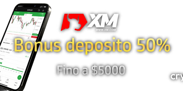 Bonus deposito 50% + 20% XM