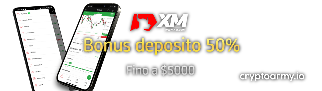 Bonus deposito 50% + 20% XM