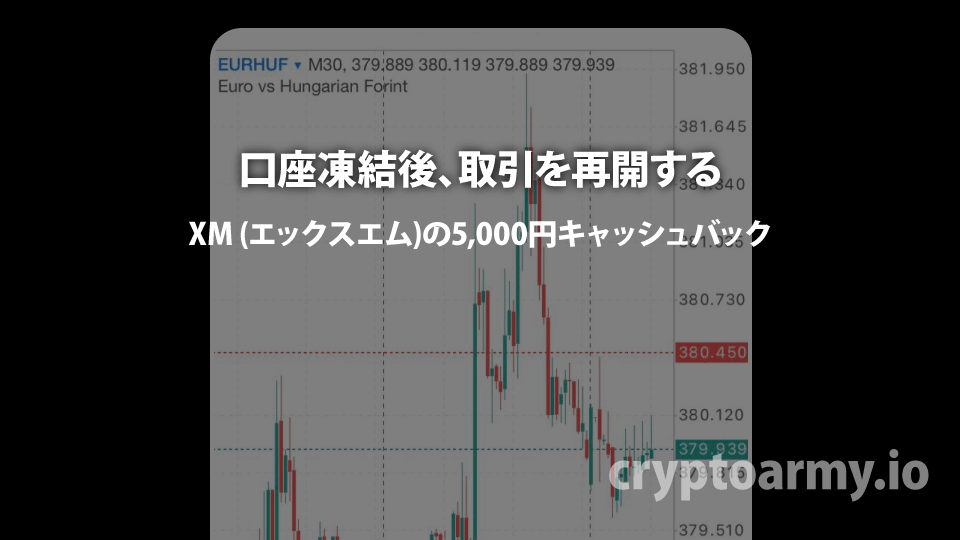 海外FX業者 XM / XMTrading（エックスエム）の口座凍結したら、凍結解除（取引再開）をして、合計10ロットの取引をします。