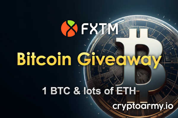 FXTM Bitcoin Giveaway promotion